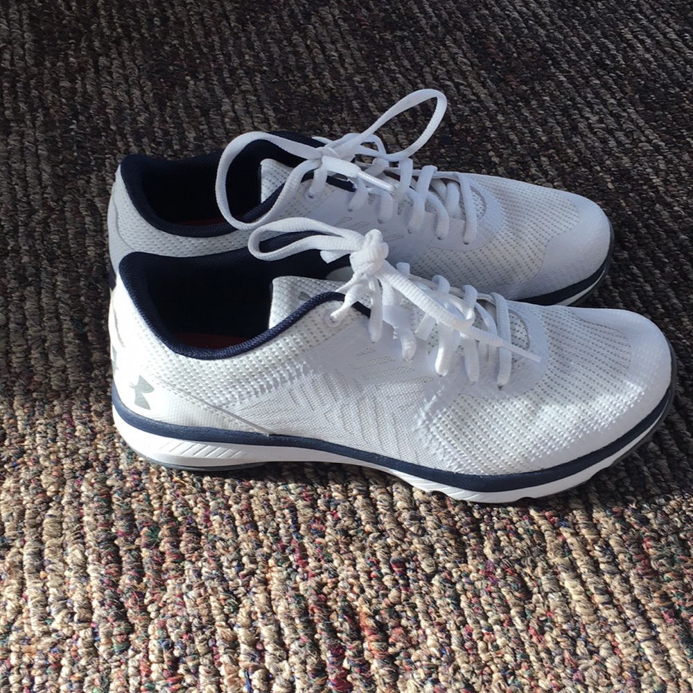 Under Armour white training shoes